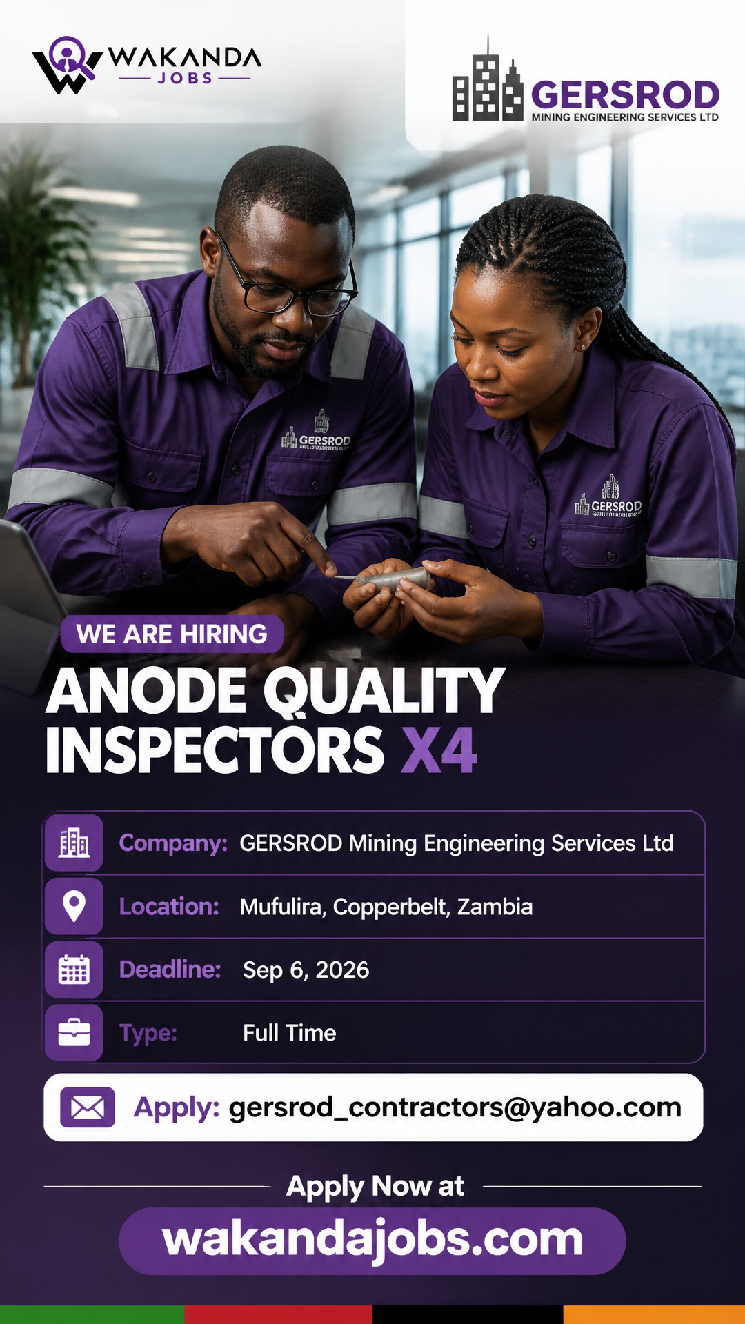 ANODE QUALITY INSPECTORS X4