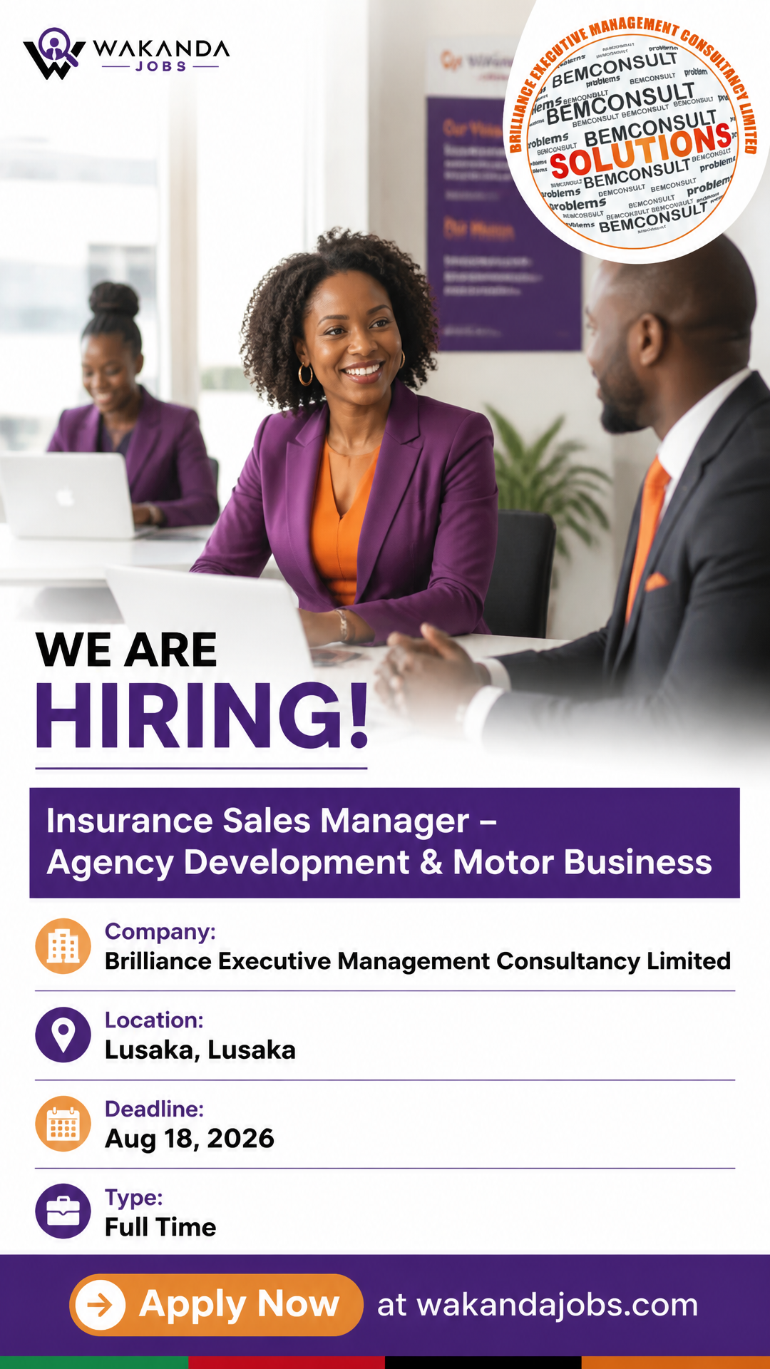 Insurance Sales Manager – Agency Development & Motor Business