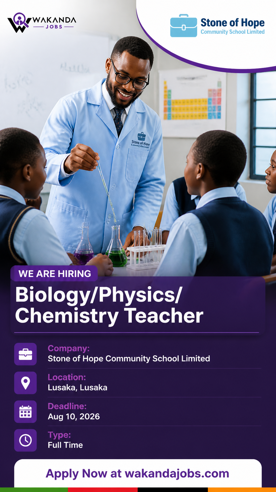 Biology/Physics/Chemistry Teacher