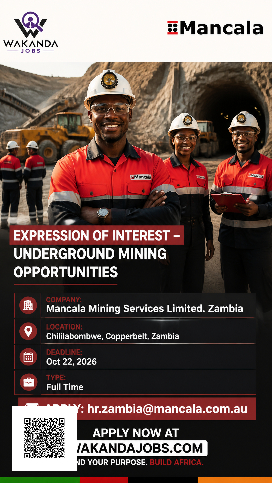 Expression of Interest – Underground Mining Opportunities