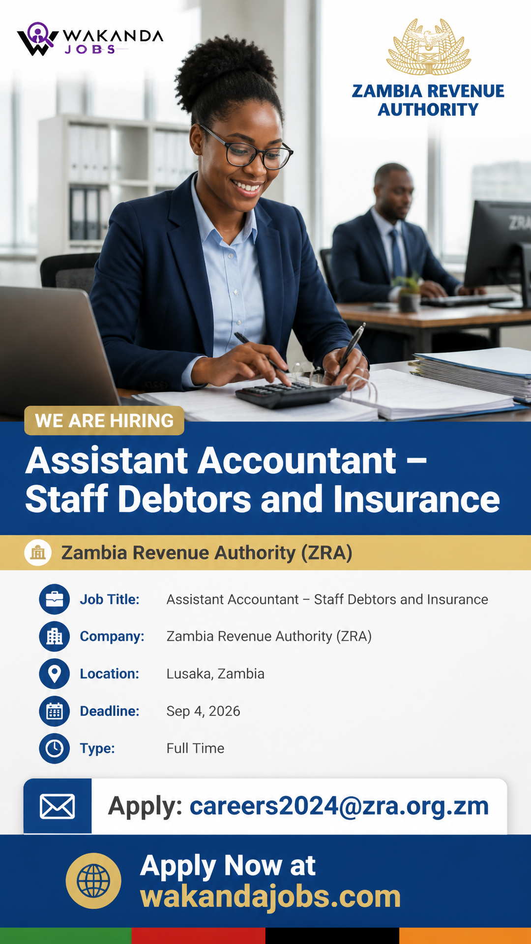 Assistant Accountant – Staff Debtors and Insurance