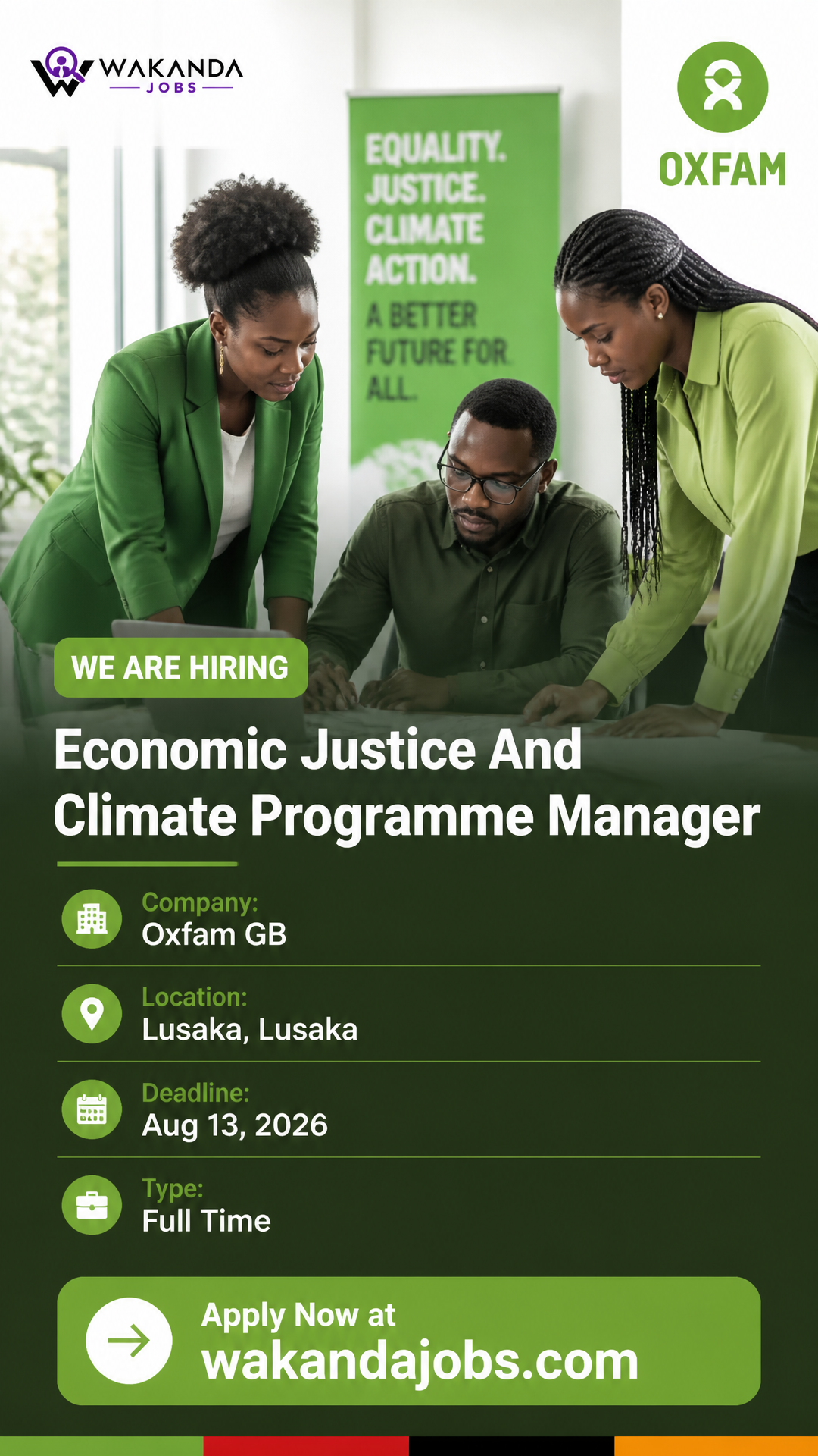 Economic Justice And Climate Programme Manager