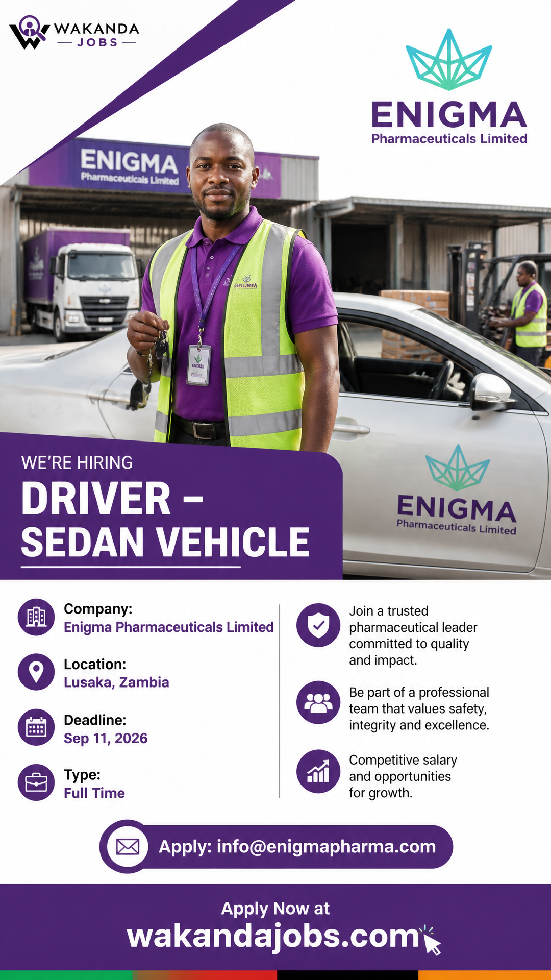 DRIVER – SEDAN VEHICLE
