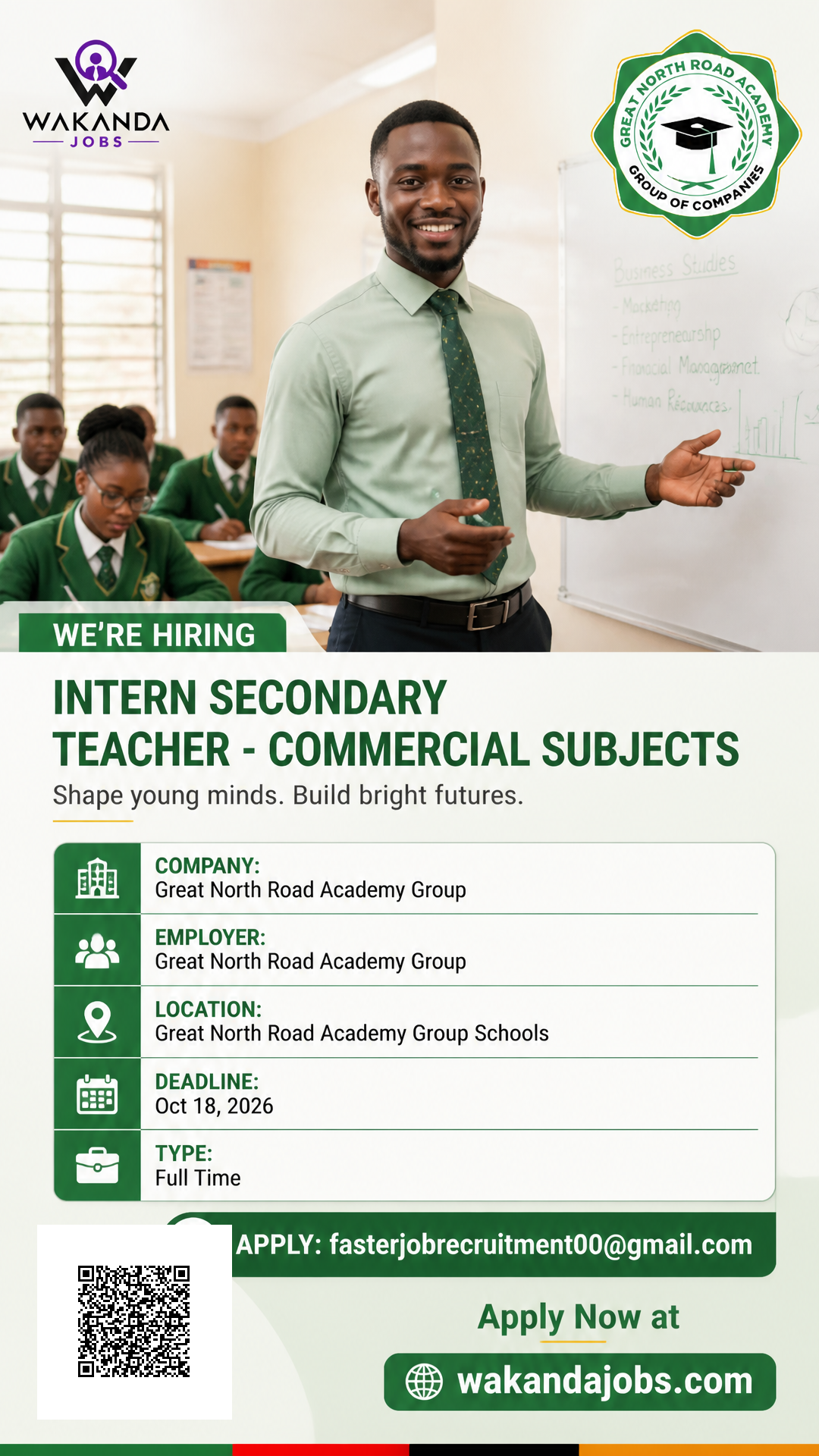 Intern Secondary Teacher - Commercial Subjects