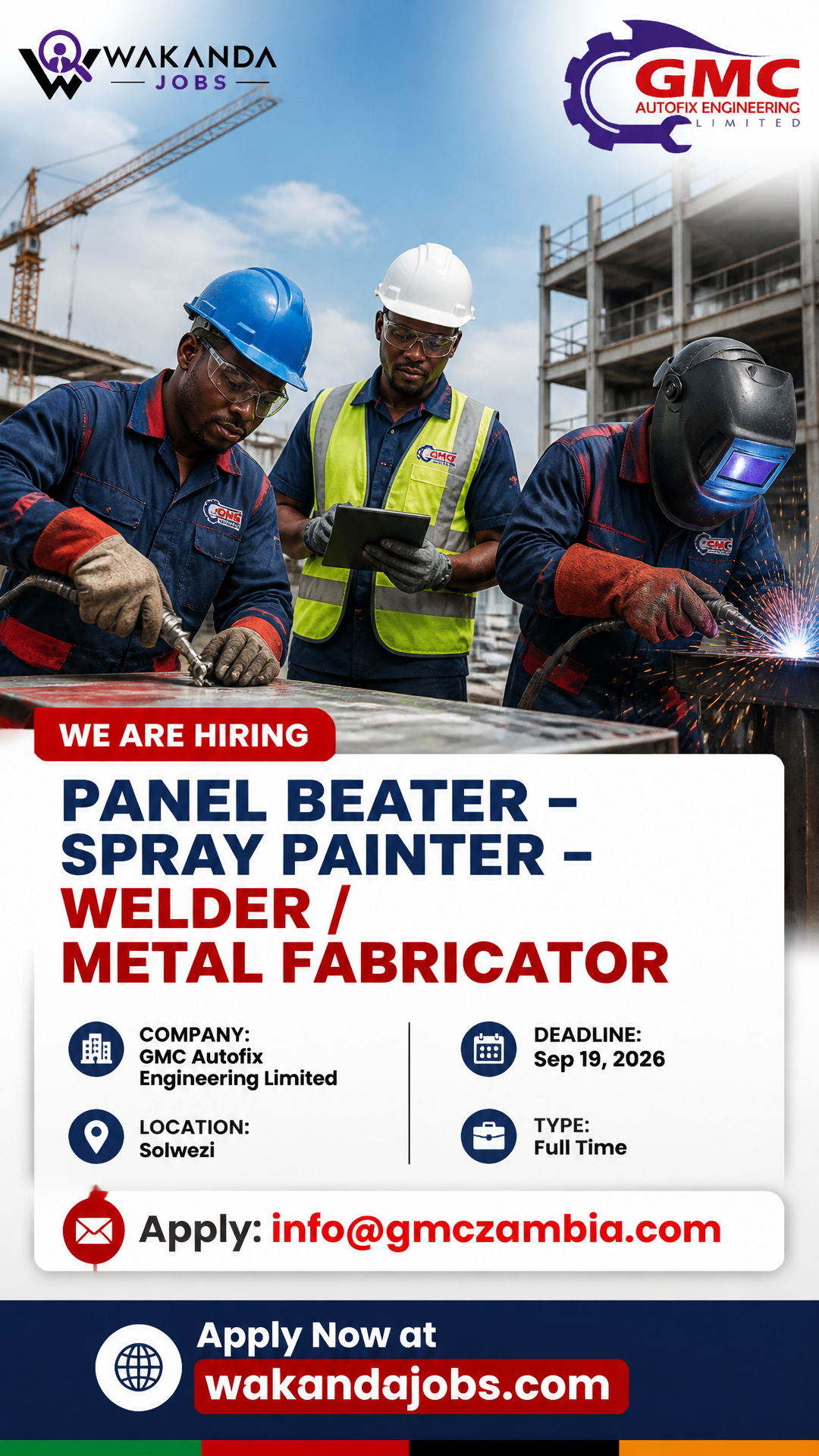 PANEL BEATER – SPRAY PAINTER – WELDER / METAL FABRICATOR