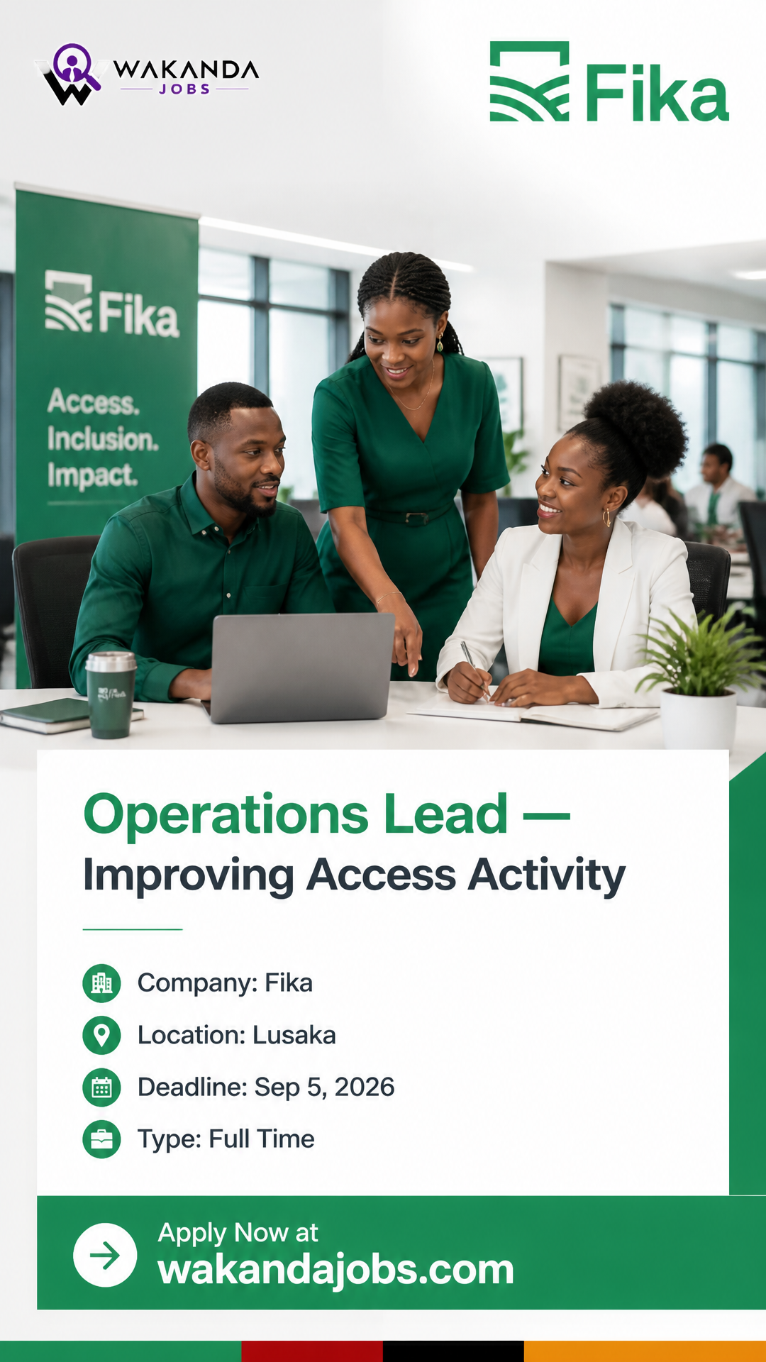 Operations Lead — Improving Access Activity