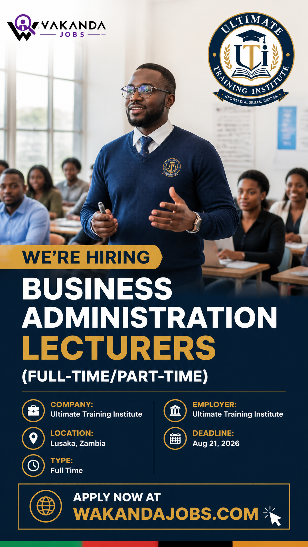 Business Administration Lecturers (Full-Time/Part-Time)