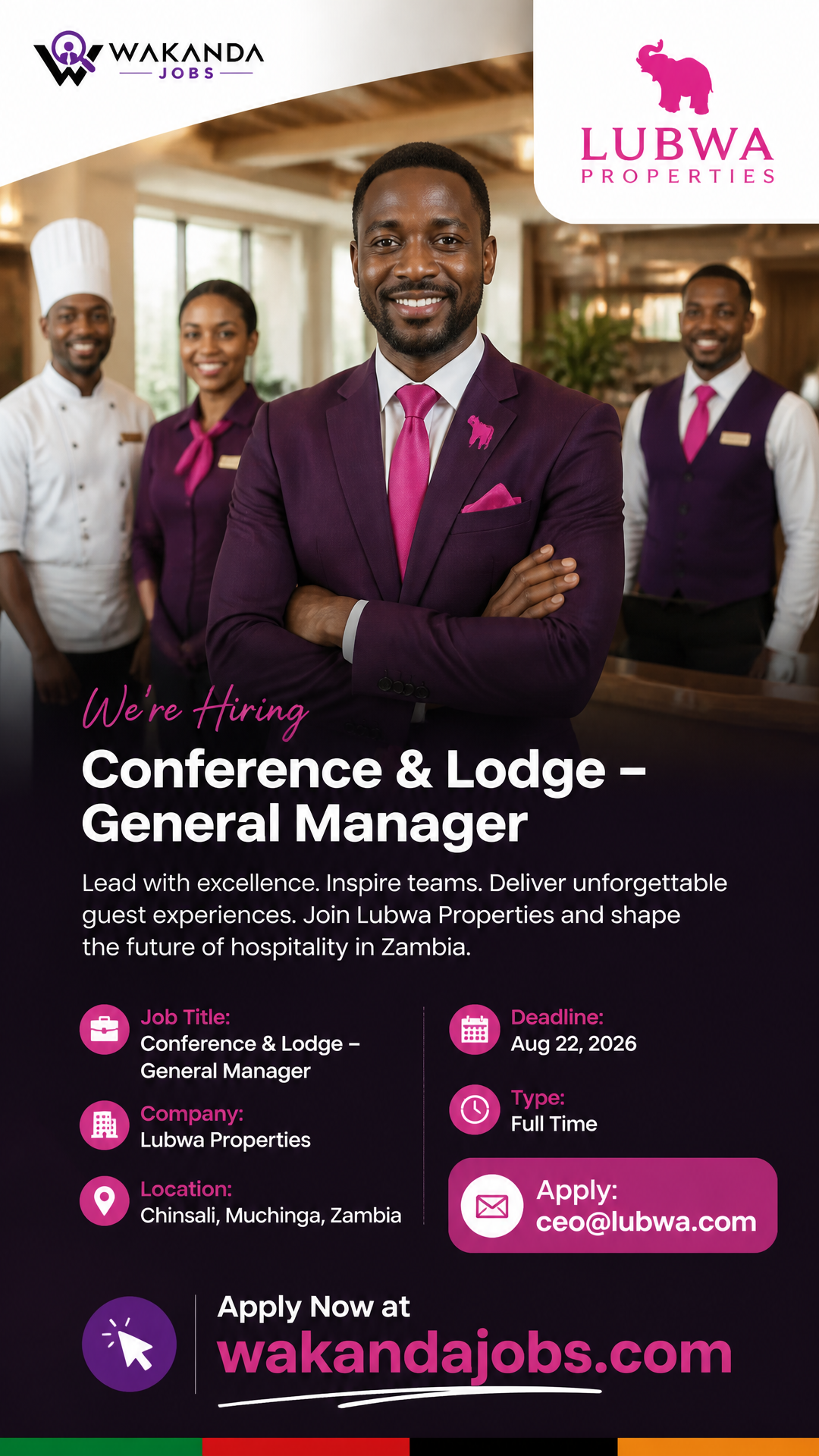 Conferenece & Lodge – General Manager
