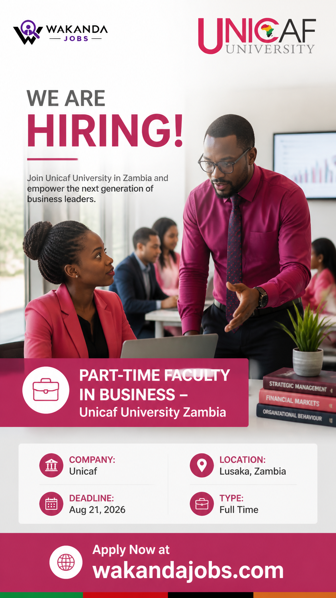 Part-Time Faculty in Business - Unicaf University Zambia