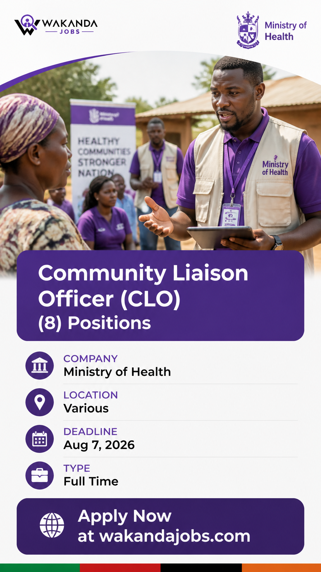 Community Liaison Officer (CLO) (8) Positions