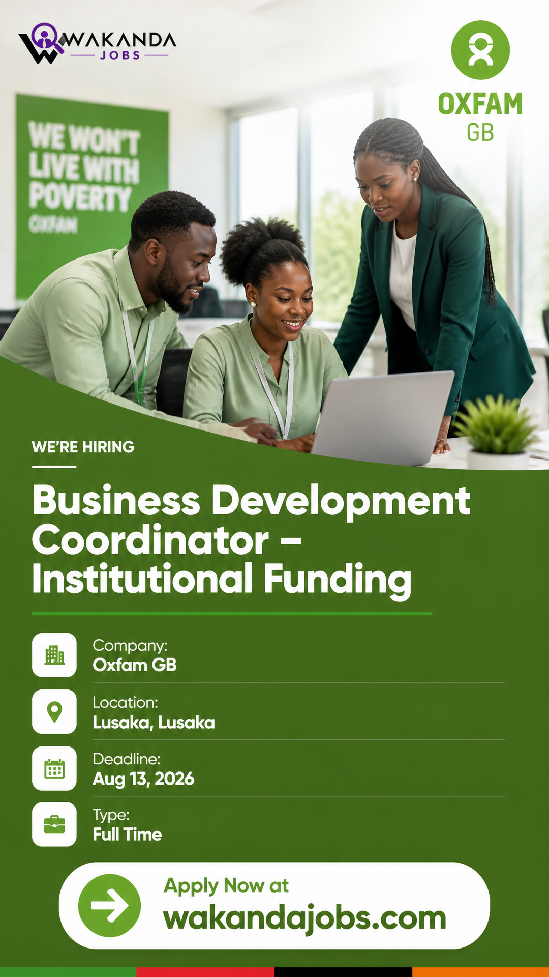 Business Development Coordinator – Institutional Funding