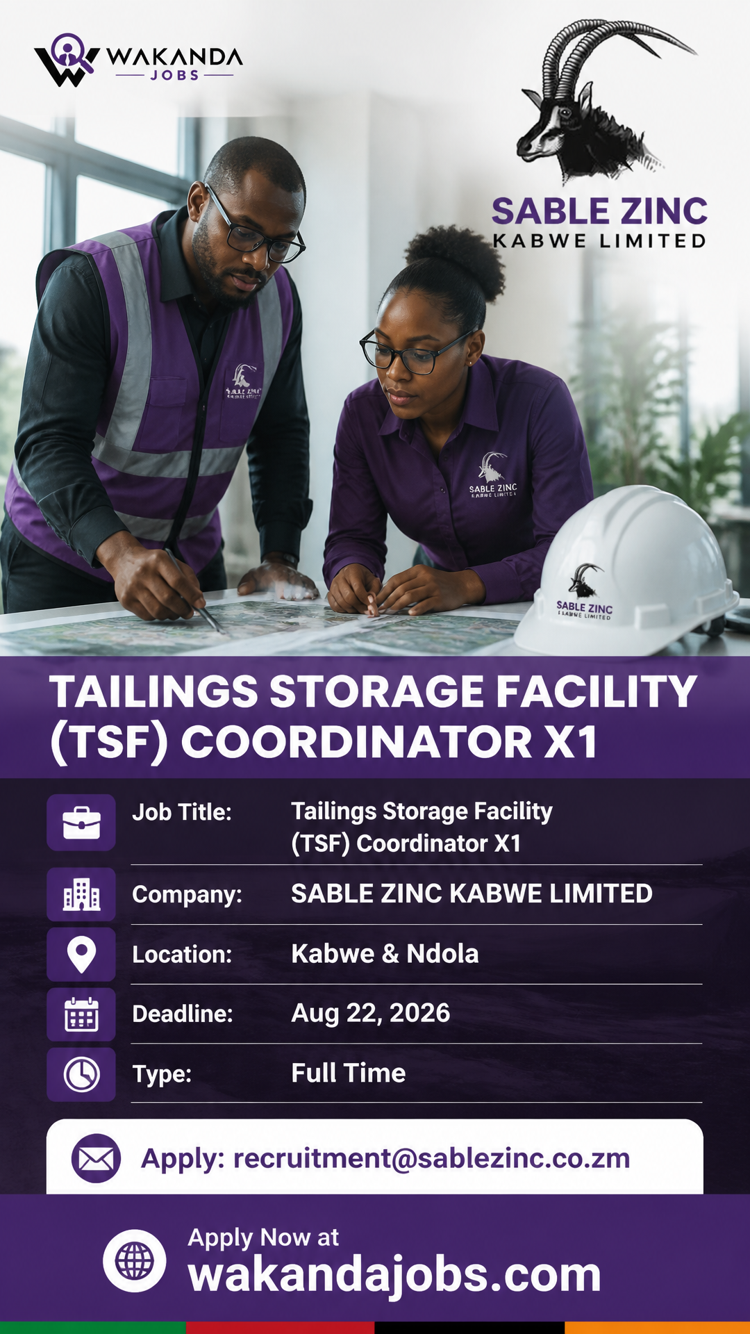 Tailings Storage Facility (TSF) Coordinator X1
