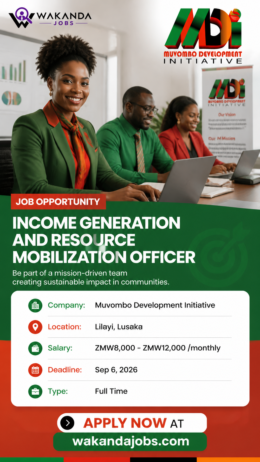Income Generation and Resource Mobilization Officer